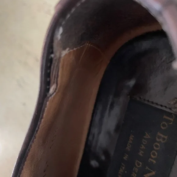 To Boot New York Made in Italy Apron Toe Oxford Shoes in Brown Size 10 1/2 $395 - Picture 6 of 8